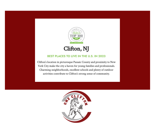  Clifton NJ Ranked One of the Best Places to Live